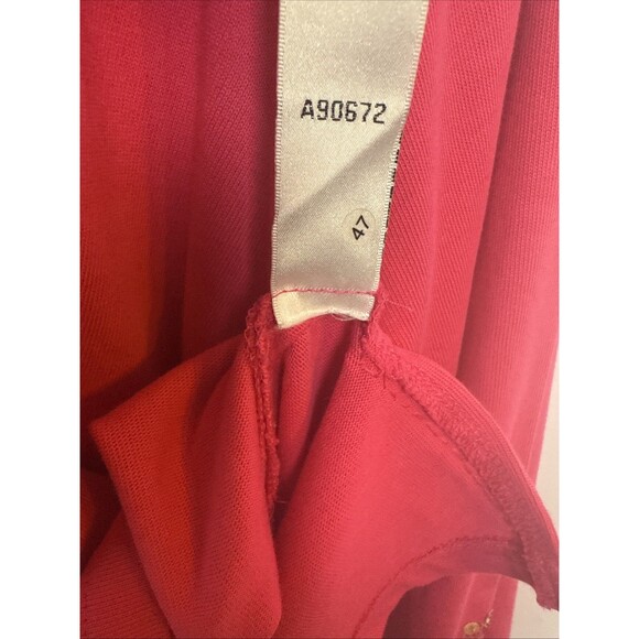 Quacker Factory Womens Shirt Large Pink Flamingo Colorful Fun Cruise Vacation - Picture 7 of 11